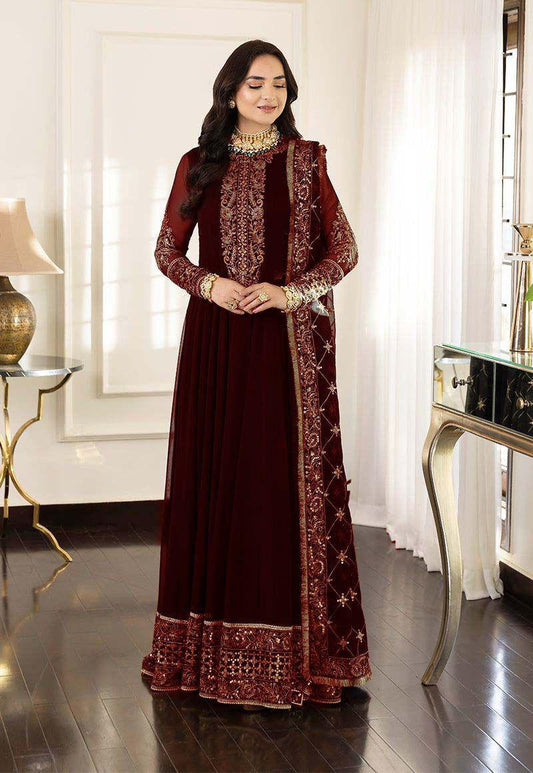 Regal Maroon Elegance